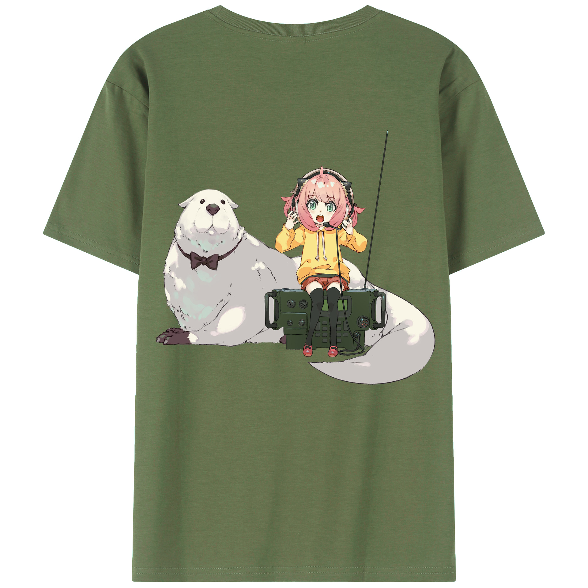 （画像用） SPY×FAMILY间谍家家酒 綿100％ メンズ半袖Tシャツ（バックプリント） 通気性